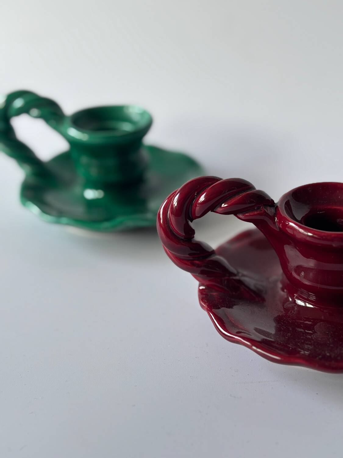 Ceramic candle holders