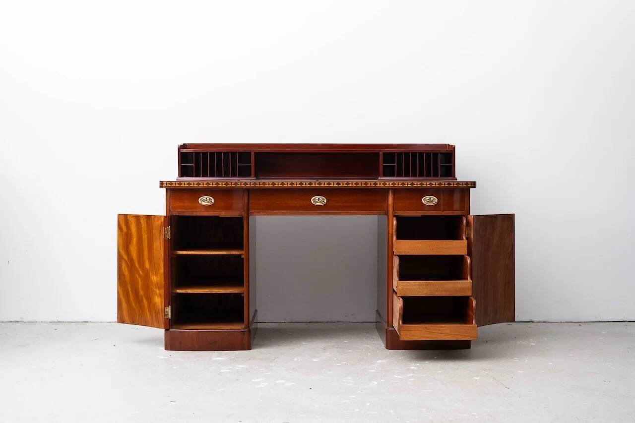 Original Art Nouveau desk (Vienna, c. 1908), execution: Unknown Wiener Werkstätte (Vienna, c. 1908)