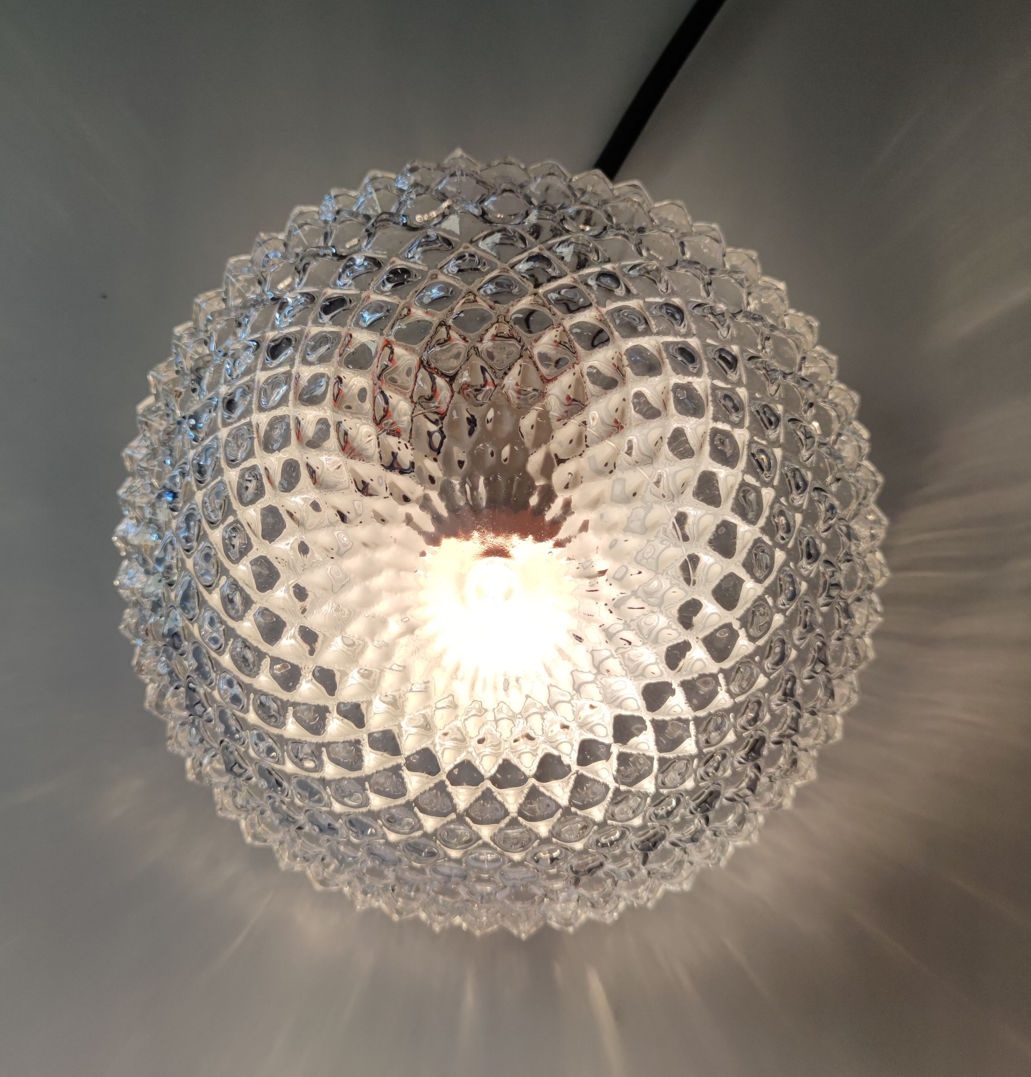 Glass ceiling lamp