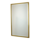 Heavy gold mirror brass faceted hollywood regency 79x48cm