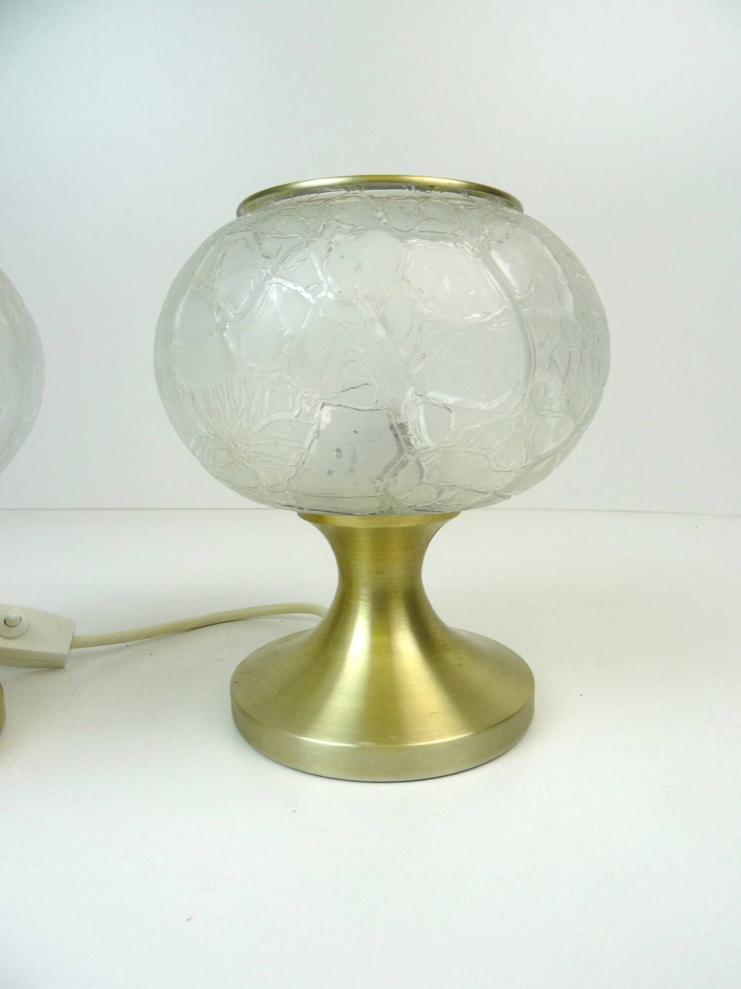 Beautiful Pair of Hollywood Regency bedside desk Lamps by Doria Germany