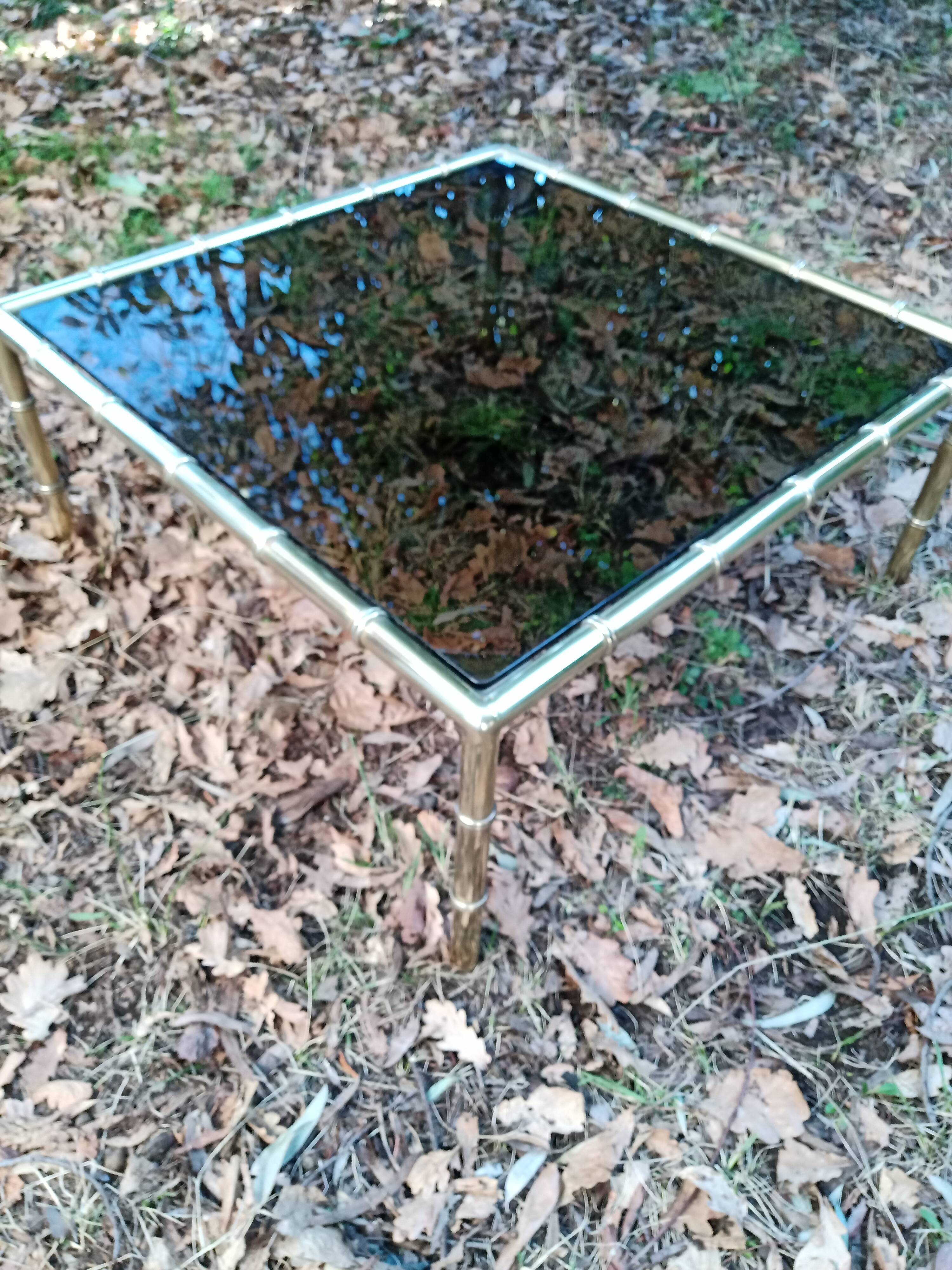 Vintage brass coffee table