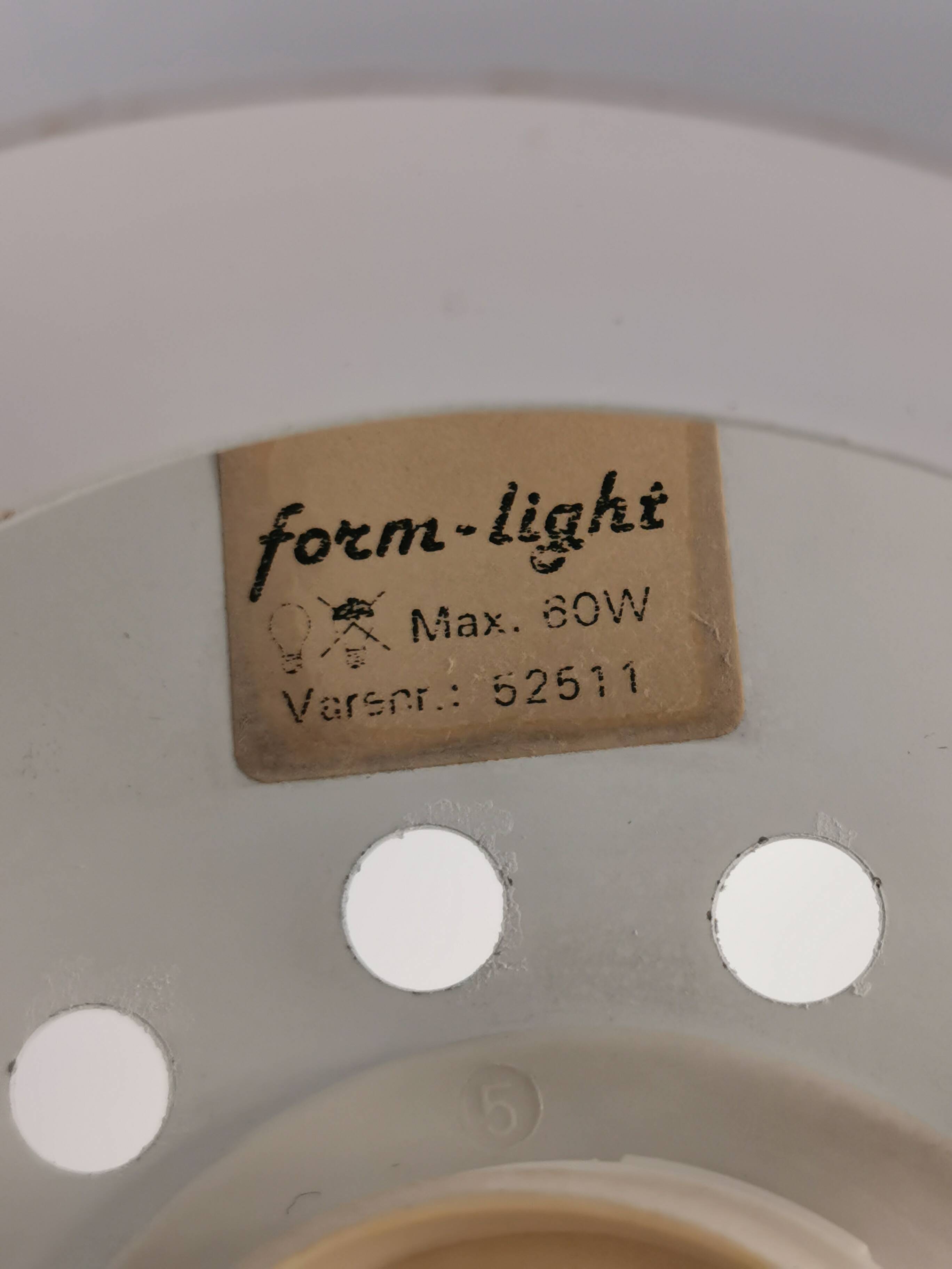 Hanging lamp from the 1980s, Danish and produced by Form-Light, model 52511