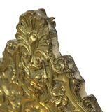 Antique Cushion Mirror Repousse Mirror Facet France 19th Century