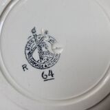 Set of 7 soup plates n°64 Moulin des Loups et Hamage