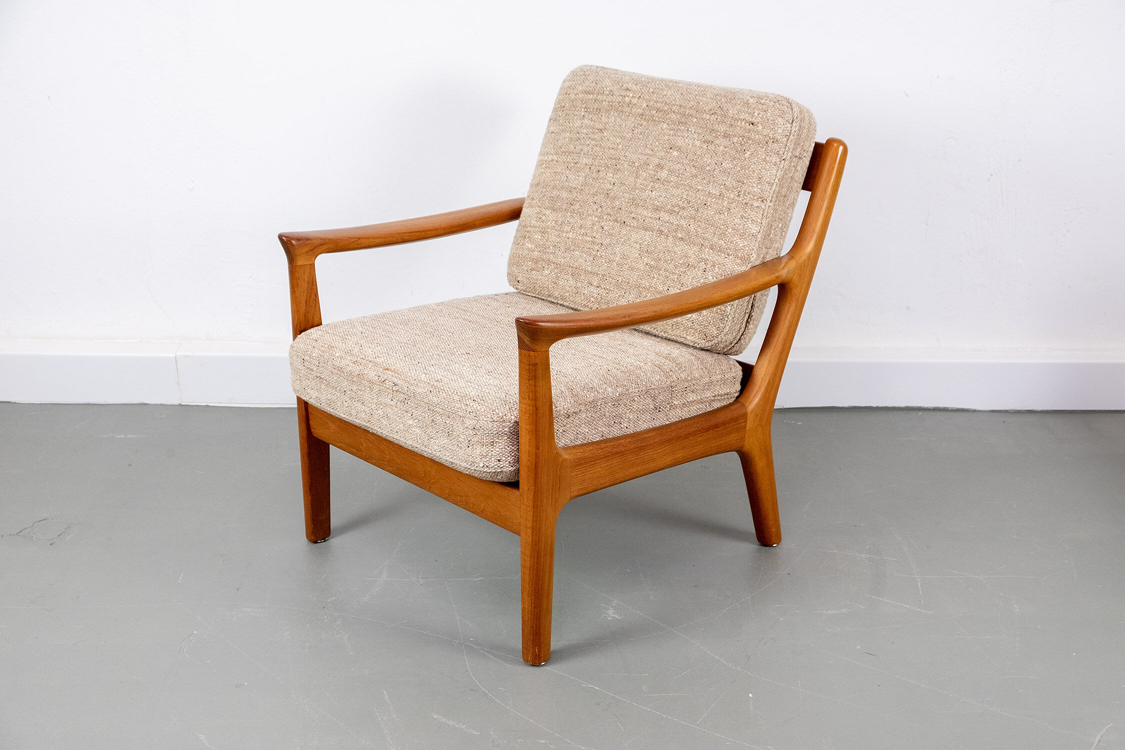 Vintage teak lounge chair by Juul Kristensen, 1960s