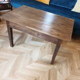 Solid walnut farmhouse coffee table