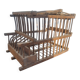 Old wooden bird transport cage