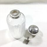 Crystal and silver toilet bottle Saglier Frères