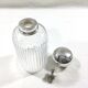 Flacon de toilette cristal et argent Saglier Frères