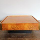Coffee table in wooden magnifying glass for Mario Sabot