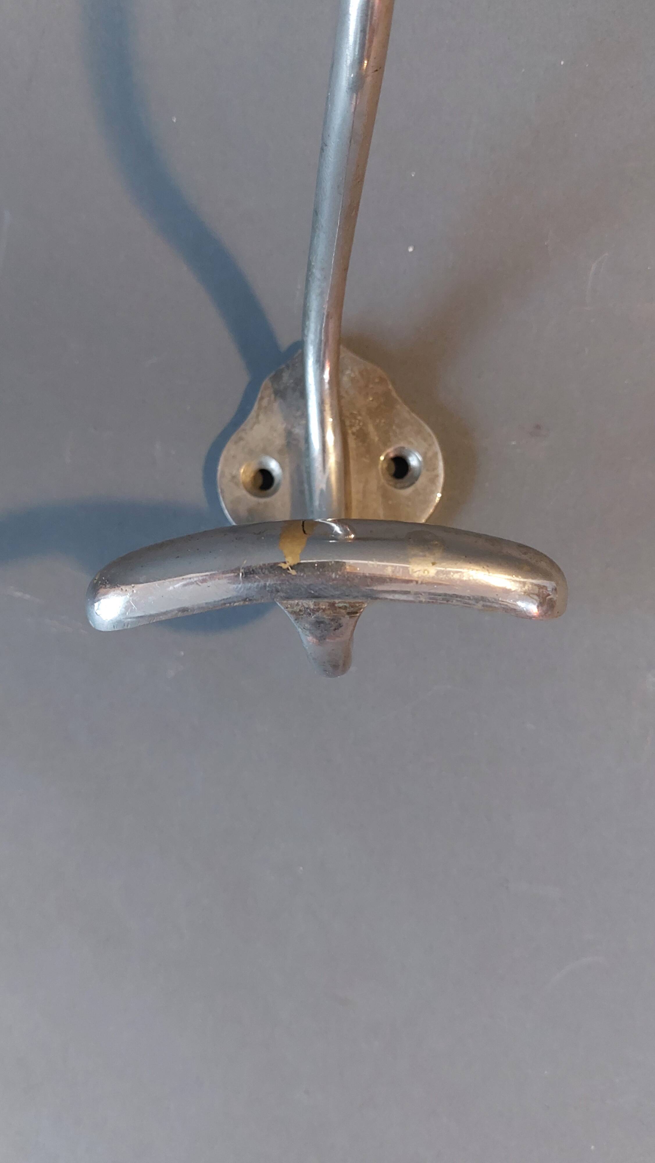 Hat hook in silver-plated brass 1940.