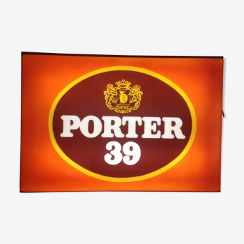 Enseigne lumineuse murale bière Porter 39