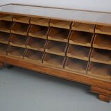 Antique British Oak Haberdashery Cabinet or Shop Counter, 1920/30s