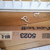 Large patère Kartell made in Italy vintage white plastic