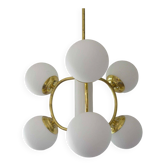 Vintage Sputnik Chandelier: Mcm Space Age Pendant Light, Yugoslavia 1970s