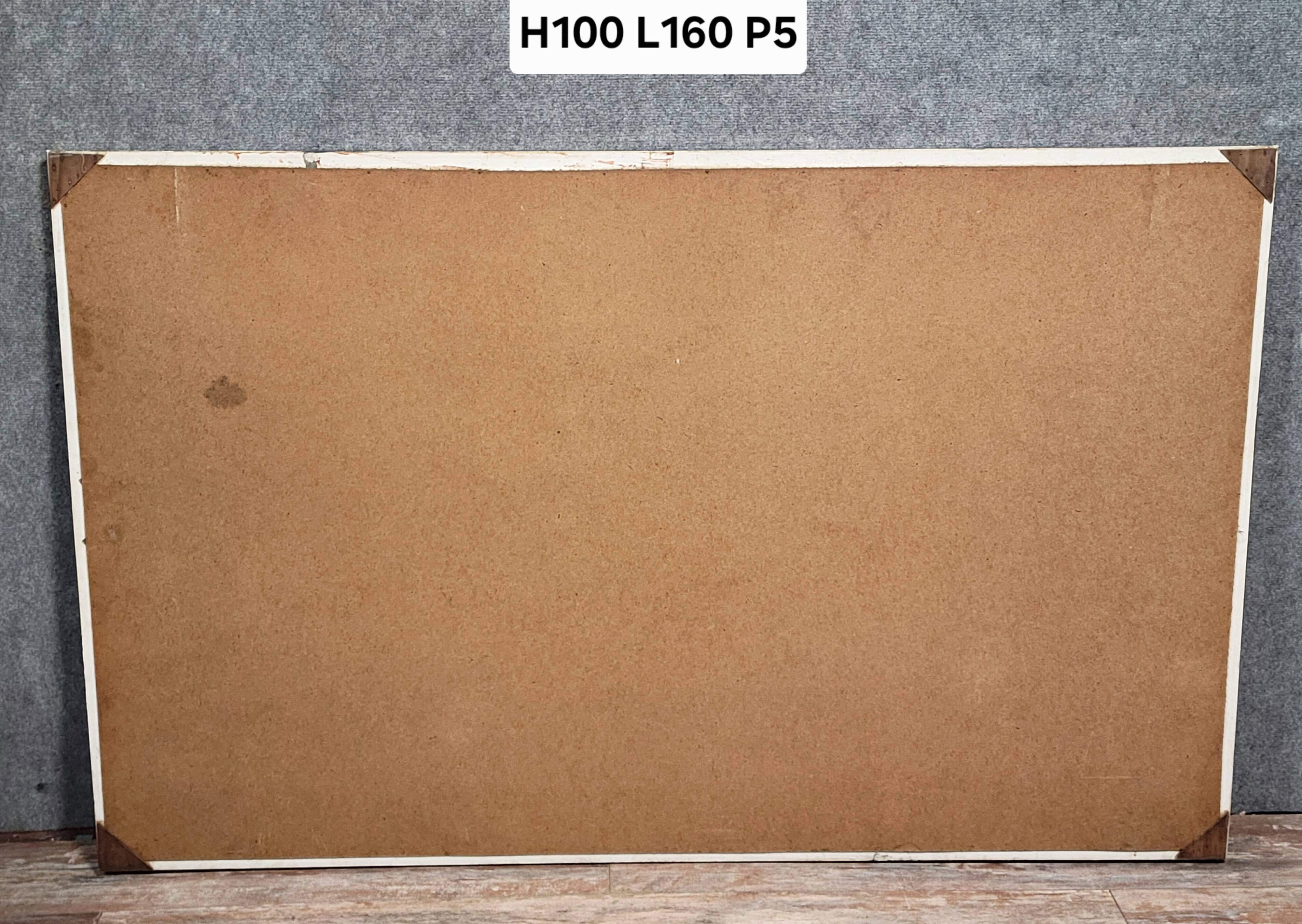 Large wall mirror, gold leaf frame / 160 x 100 cm