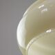 Mid-Century Italian Yellow Glass and Brass Pendant Lamp