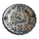 Plate faience moustier decor bird