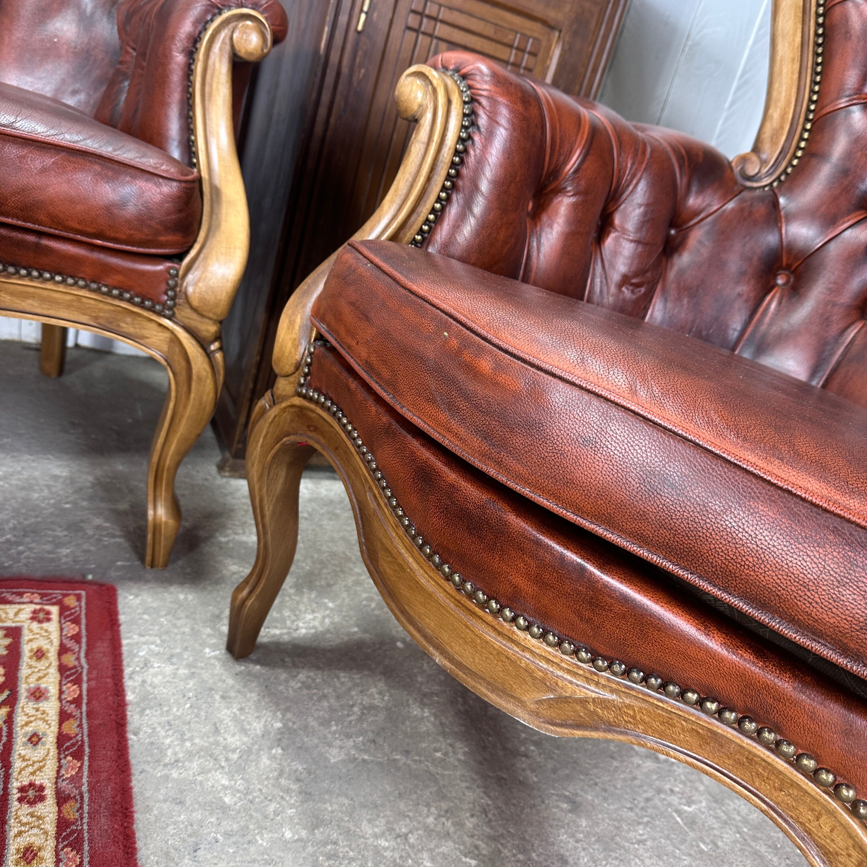 Chesterfield upholstered living room