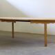 1960s vintage brutalist Danish extending oak dining table style Henning Kjærnulf