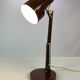 Table lamp in brown lacquered metal, of Danish design from the 1970s