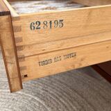 Vintage chest of drawers with compass feet