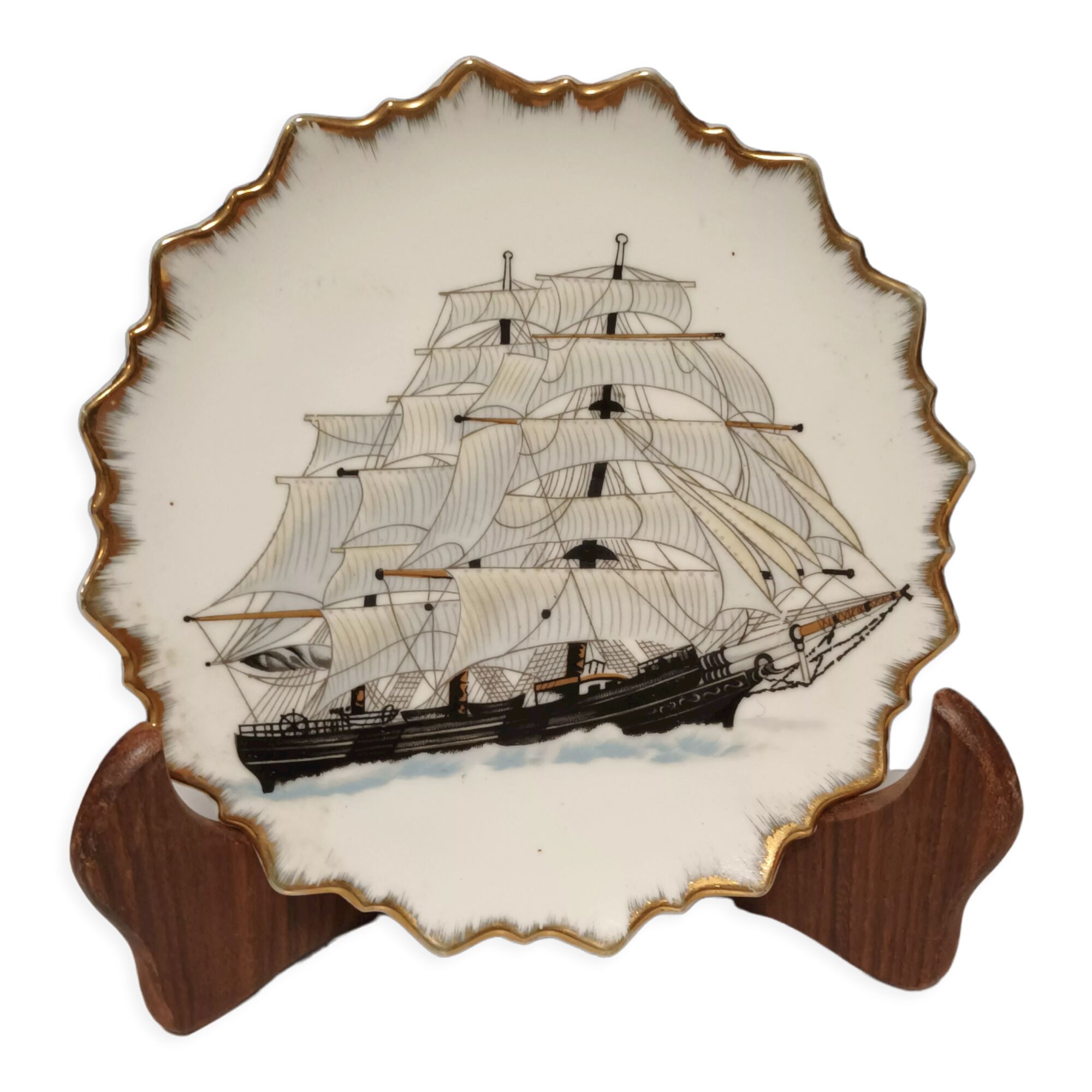Decorative sailboat plate