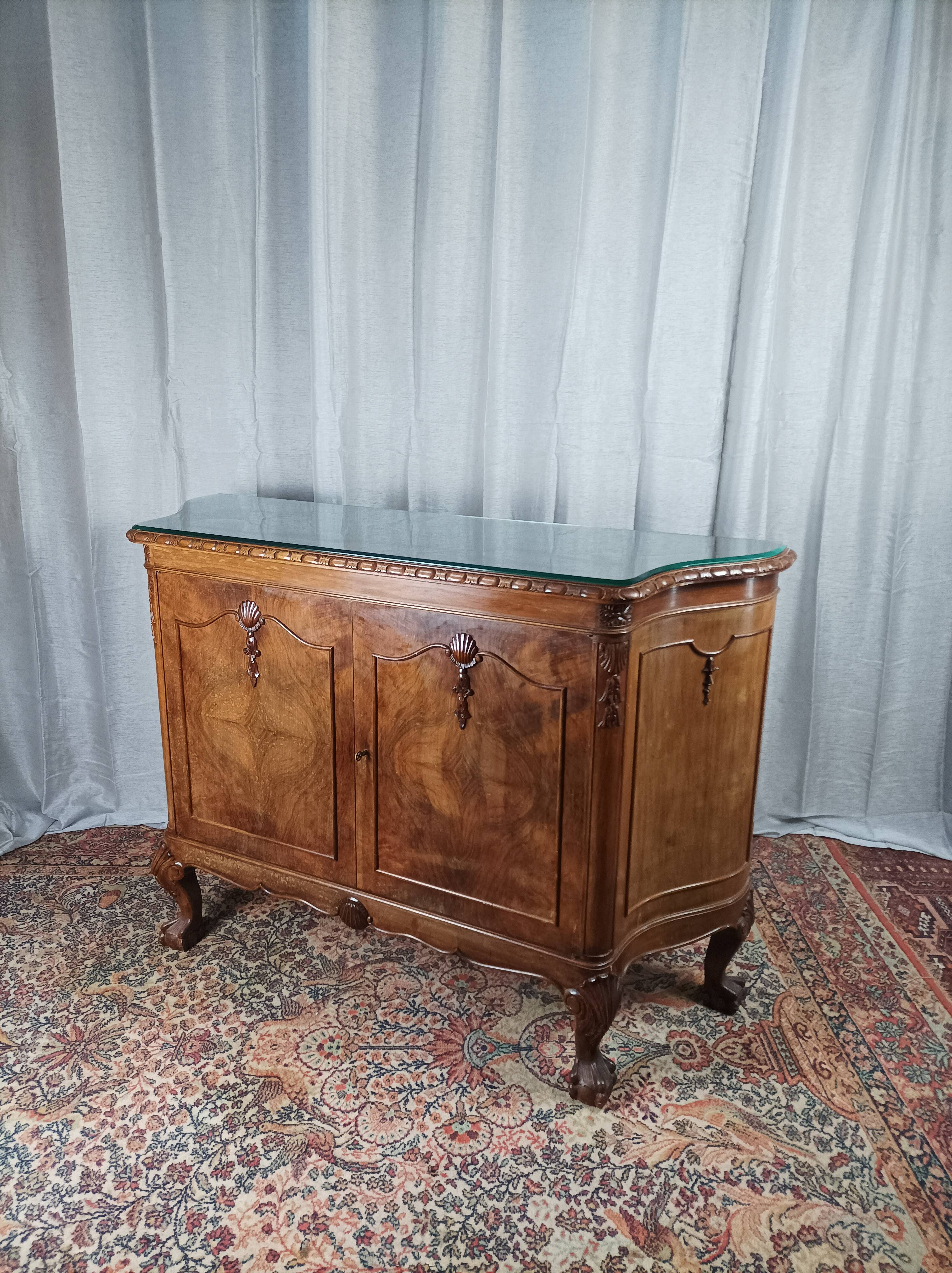 English Chippendale mahogany sideboard Jellinek Paris