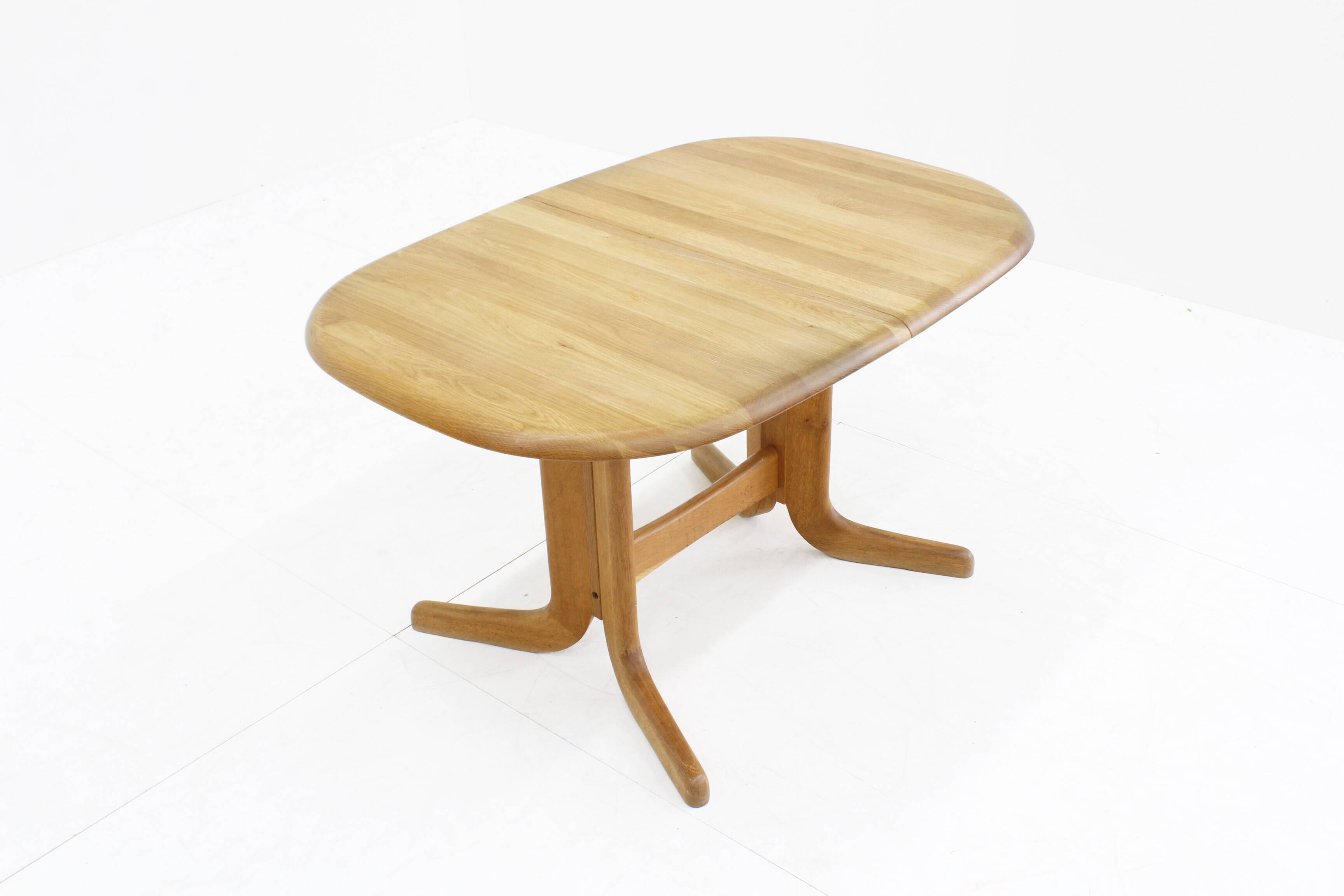 Vintage Danish oval  dining table 1960s