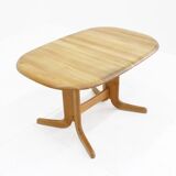 Vintage Danish oval  dining table 1960s