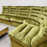 Vintage modular lounge sofa 'Forest velvet'