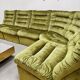 Vintage modular lounge sofa 'Forest velvet'