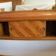 Cozy walnut bramble headboard for bed 140 x 190, from 1950
