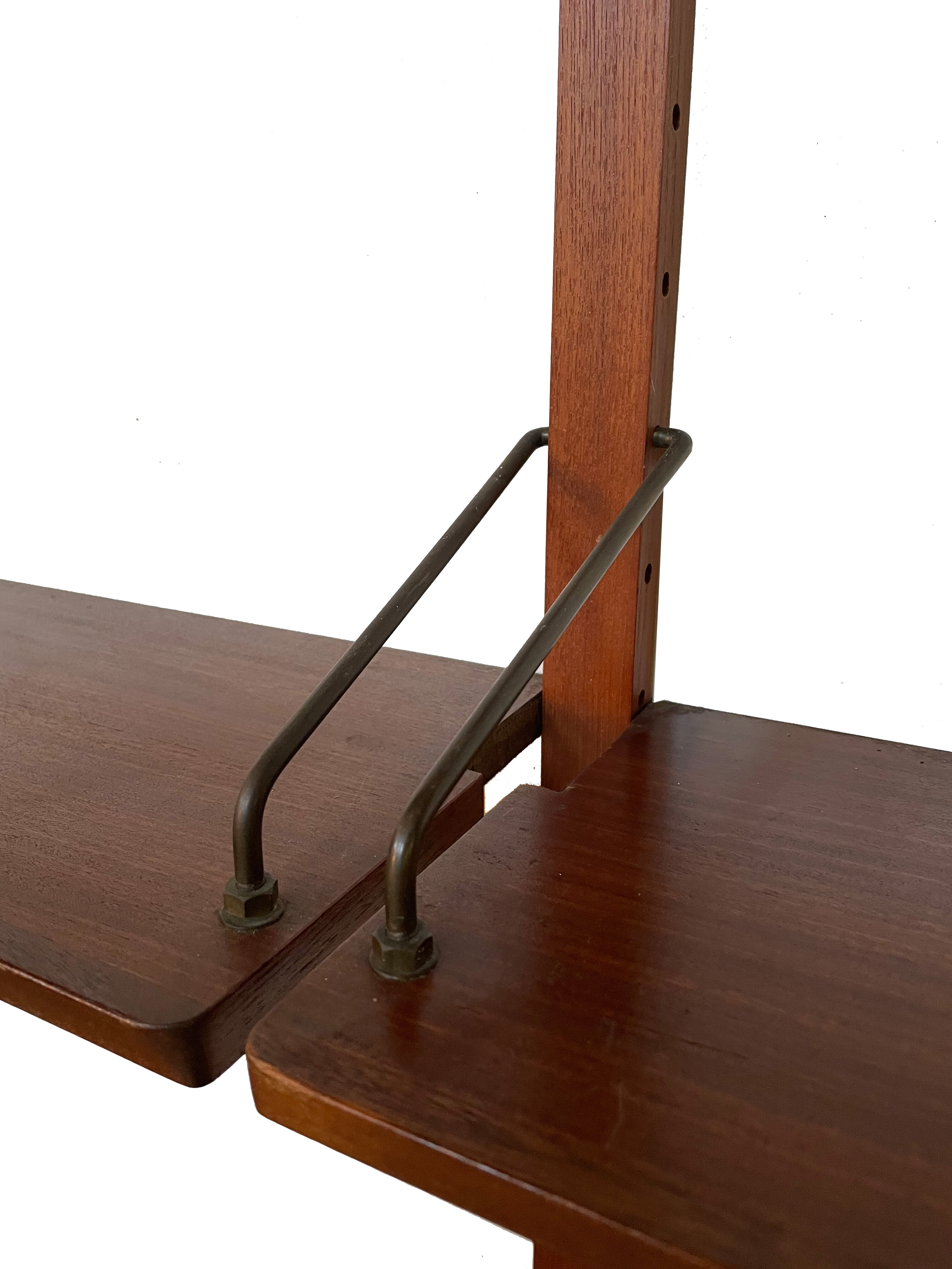 Vintage wall system minimalist Danish design 1960s