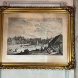 Set of 4 engravings, 19th-century reprint, very fine Napoleon III frames