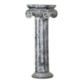 Vintage painted wooden Ionic column stele