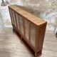Solid wood display cabinet.