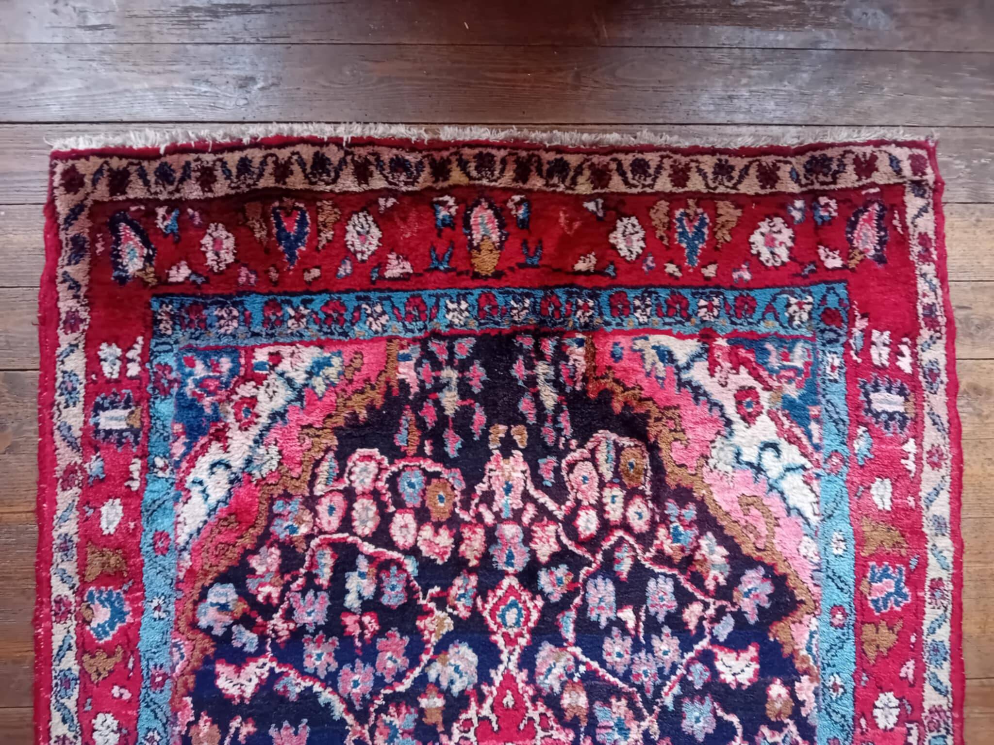 Handmade Persian Hamadan Rug 210x130cm