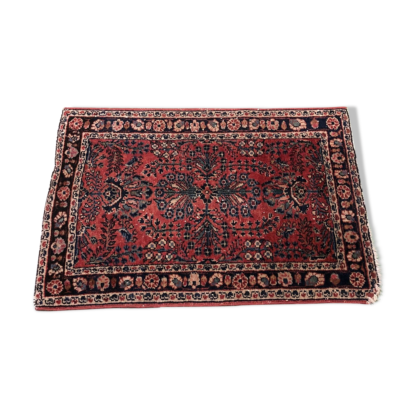 Pakistani rug in wool handmade 88x60cm