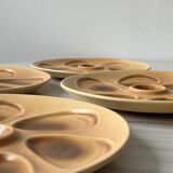 6 oyster plates Salins France