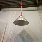 80s brushed aluminum pendant light