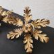 Gilded hand-forged Florentine wall lamp Hans Kögl style, Italy