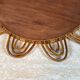 Rattan mirror representing a sun