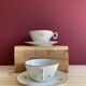 Coffee cups in porcelain of Chartres