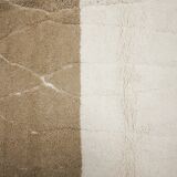 Beige-degraded Beni Ouarain rug and hollowed-out patterns 310 x 195