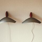 Pair of Italian design wall sconces - design by Josep Lluscà for Arteluce / Flos - 1990s.