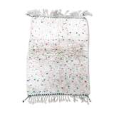 Berber carpet Beni Ouarain with colorful polka dots 1.38 x 1.03m