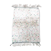 Berber carpet Beni Ouarain with colorful polka dots 1.38 x 1.03m