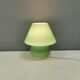 Retro green 'mushroom' table lamp, Danish from the 1980s-90s.